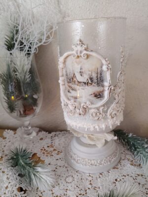 lampion decoupage prezent rękodzieło sklep ozdoba